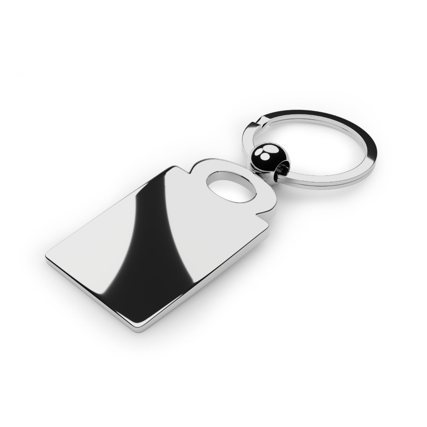 Personalized Rectangle Photo Keyring — Custom Photo Keychain Gift