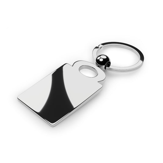 Personalized Rectangle Photo Keyring — Custom Photo Keychain Gift